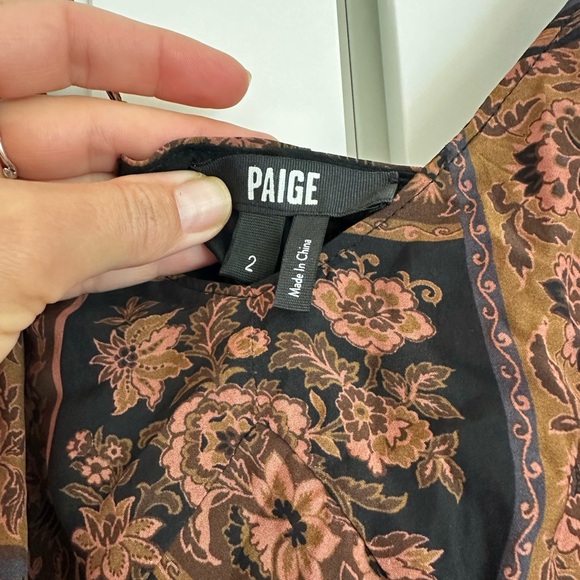 NWT Paige viejo dress - size 2 asymmetrical boho print dress - Picture 10 of 16